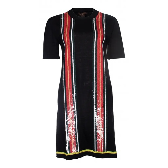 Louis Vuitton Wool/Silk Sequin Dress